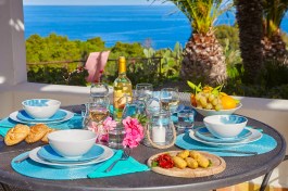 Villa Gaia Scopello in Sicily for Rent | Breakfast on the terrace