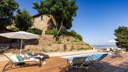 Luxury Villa Gaia in Tuscany for Rent - pool and view