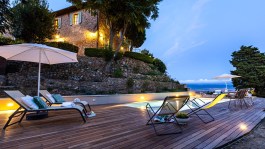 Luxury Villa Gaia in Tuscany for Rent - pool with view