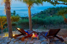 Villa Ginestra in Sicily for Rent | Sunset in the garden