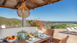 Luxury Villa Ilaria in Sardinia for Rent | Villa with private pool - sea view from terrace