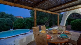 Luxury Villa Isa in Sardinia for Rent | Villa with private pool - sunset on the terrace