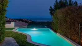 Luxury Villa Mirto in Sardinia for Rent | Villa with pool and sea view - pool by night
