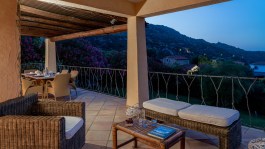 Luxury Villa Phoenix in Sardinia for Rent | Villa with Pool and Sea View - Sunset on Terrace