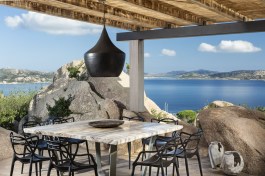 Luxury Villa Porto Rafael in Sardinia for Rent | Terrace with the sea view