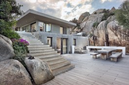 Luxury Villa Porto Rafael in Sardinia for Rent | Terrace and staircase