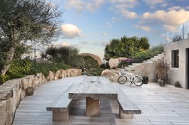 Luxury Villa Porto Rafael in Sardinia for Rent | Terrace with the table