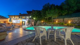 Luxury Villa Rudargia in Sardinia for Rent | Villa with private pool - sunset at the pool